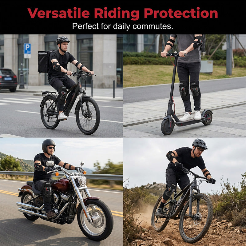 Motorcycle Knee and Elbow Protector Set