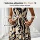 ⌛New arrivals now on sale-Sleeveless Collared Maxi Dress with Tie-Waist