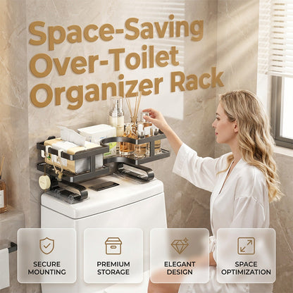 Wall-Mounted Bathroom & Kitchen Organizer Rack