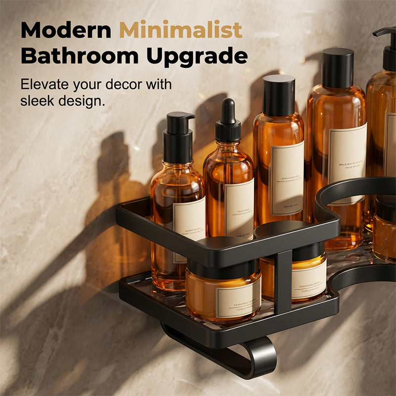 Wall-Mounted Bathroom & Kitchen Organizer Rack