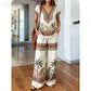 👗 LIMITED-TIME 50% OFF! ✨ Women's Printed Top & Pants Set – Boho Prints, Relaxed Fit, Vacation Ready 🌴