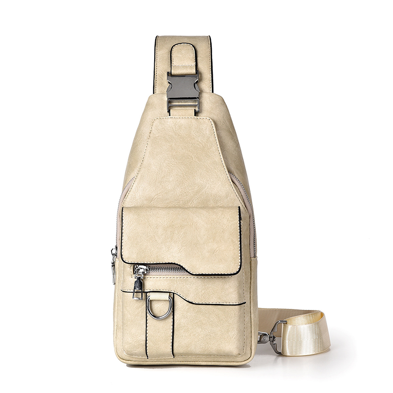 🎒 50% OFF NOW! 🧳 Men's Retro Waterproof Faux Leather Sling Chest Bag – Premium Water-Resistant, Intelligent Storage & Ergonomic Sling Comfort – Daily Commute Essential ✨