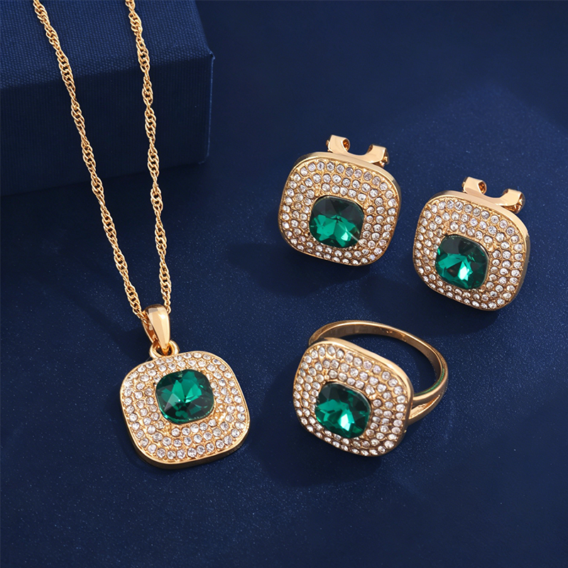 Elegant Crystal Rhinestone Jewelry Set