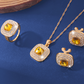 Elegant Crystal Rhinestone Jewelry Set