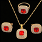 Elegant Crystal Rhinestone Jewelry Set