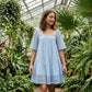 👗 50% OFF NOW! 🎀 Square Neck Smocked Dress – Lace Trims, Open Back Tie & Flowy A-Line – Romantic & Breezy 🕊️