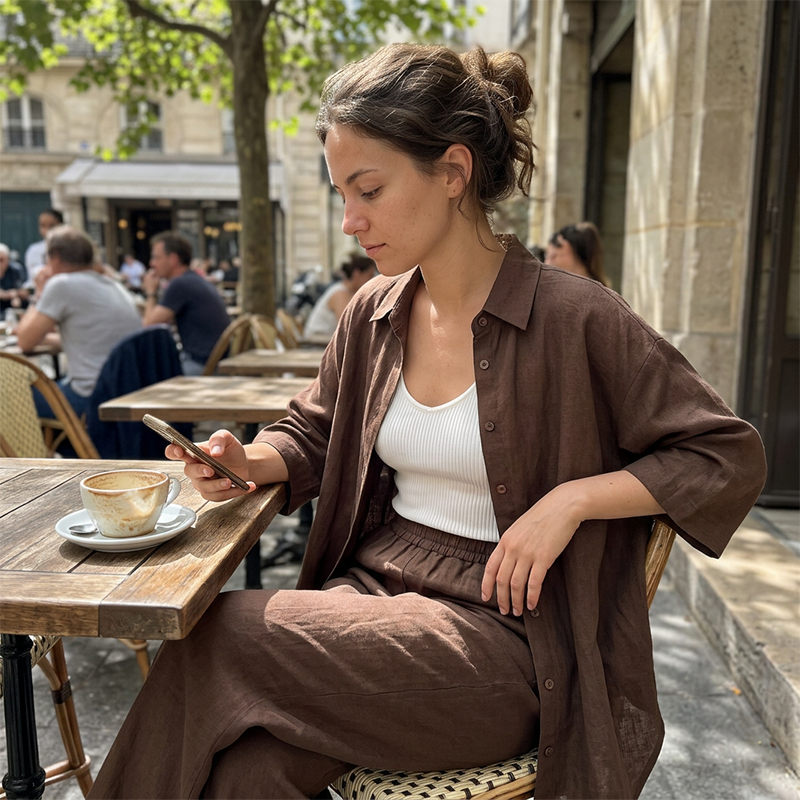 ✨👚👖 2026 New Arrival Women's Casual Shirt & Pants 2-Piece Set