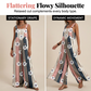 Women's Casual Wide-Leg Printed Jumpsuit