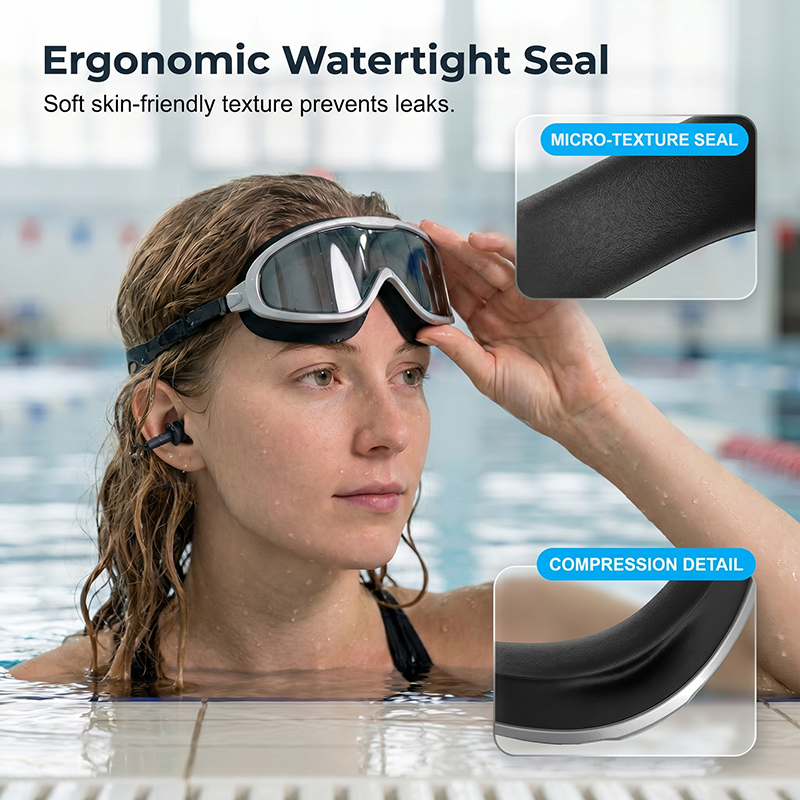 Anti-Fog Large Frame Swim Goggles