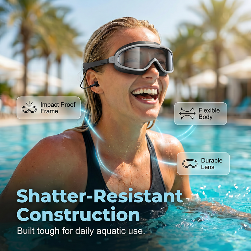 Anti-Fog Large Frame Swim Goggles