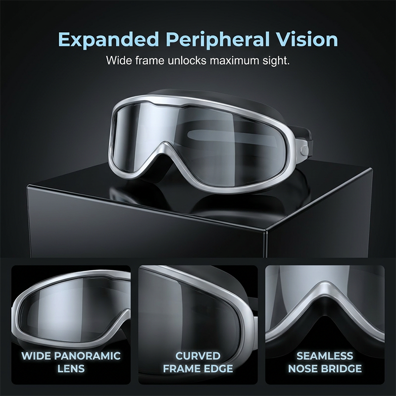 Anti-Fog Large Frame Swim Goggles