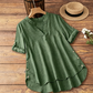 Women's Casual Loose Fit V-Neck Blouse