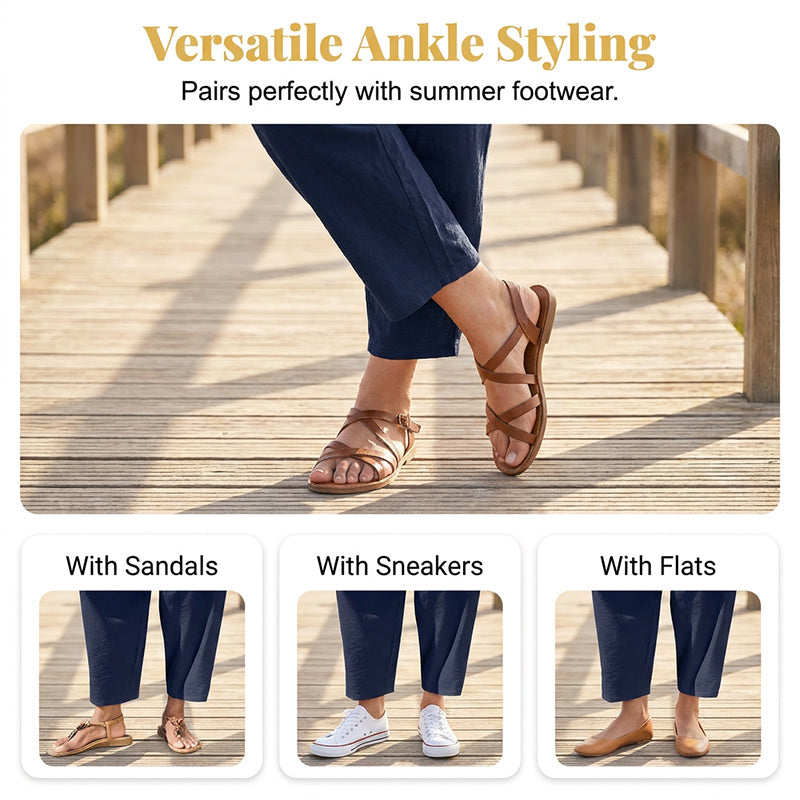 Women Loose Fit Elastic Waist Pants