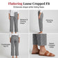 Women’s Casual Plaid Patchwork Ankle Length Pants