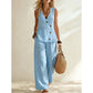 Women's Elegant Vest & Pants 2-Piece Set