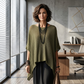 Women’s Hollow-Out Batwing Sleeve Knit Top