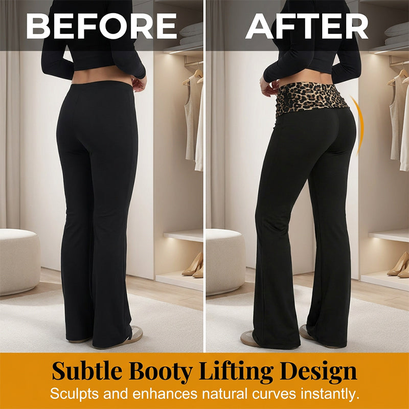 Women's Leopard High Waist Flare Yoga Leggings