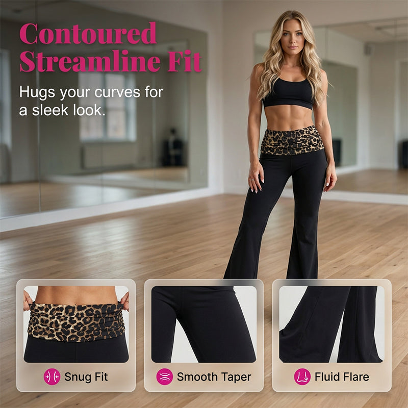 Women's Leopard High Waist Flare Yoga Leggings