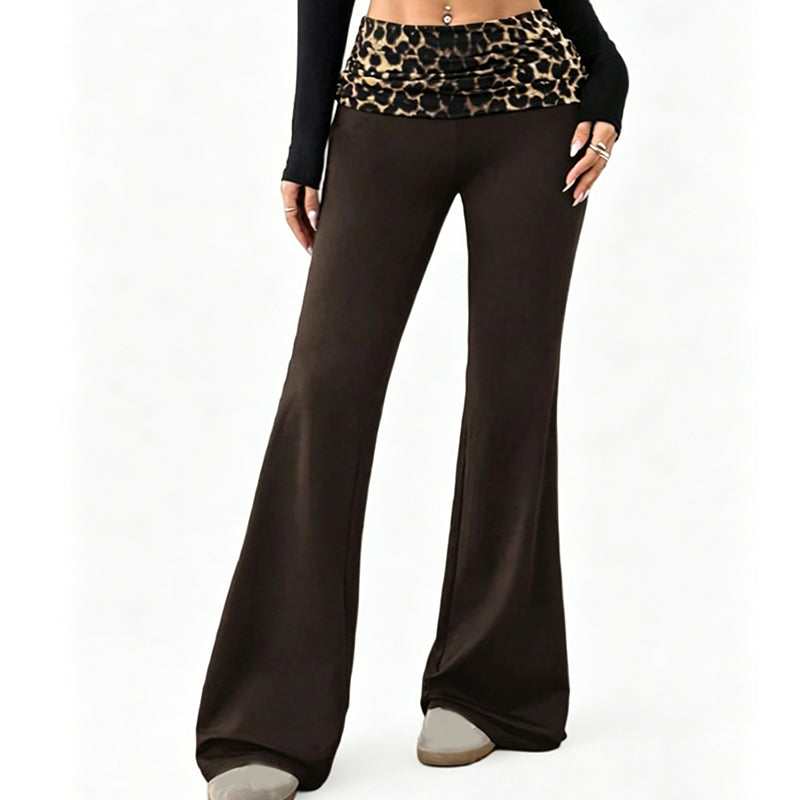 Women's Leopard High Waist Flare Yoga Leggings