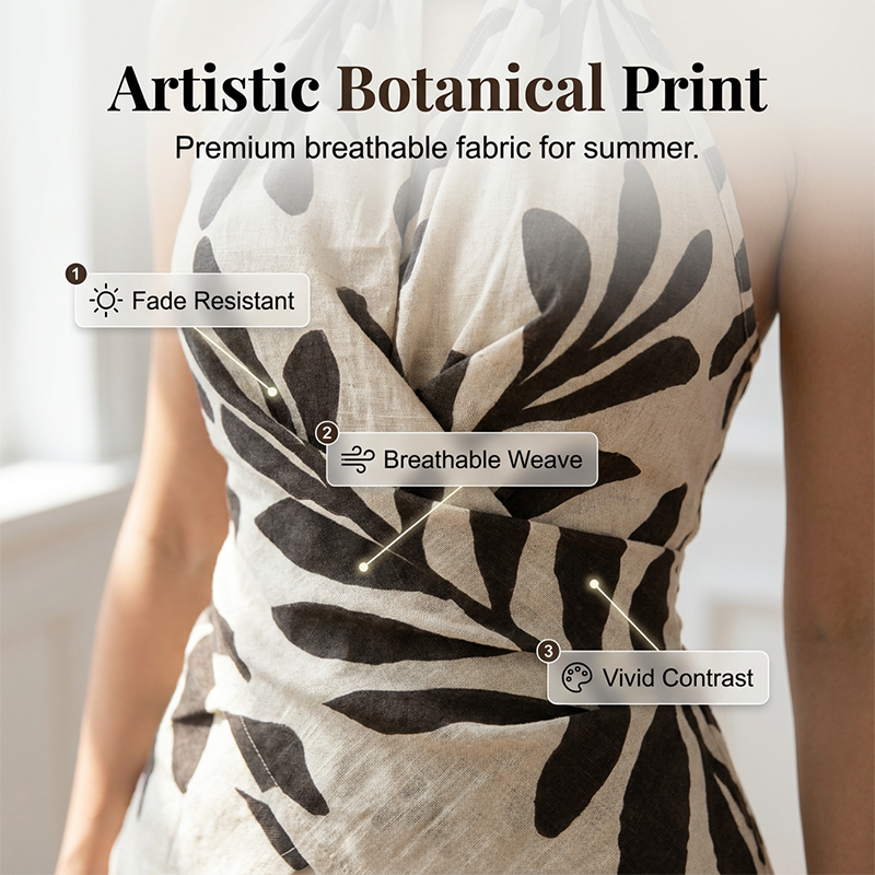 ⌛Limited-Time Offer-Women's Halter Neck Printed Top Sleeveless