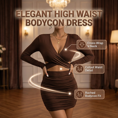 Elegant High Waist Bodycon Dress