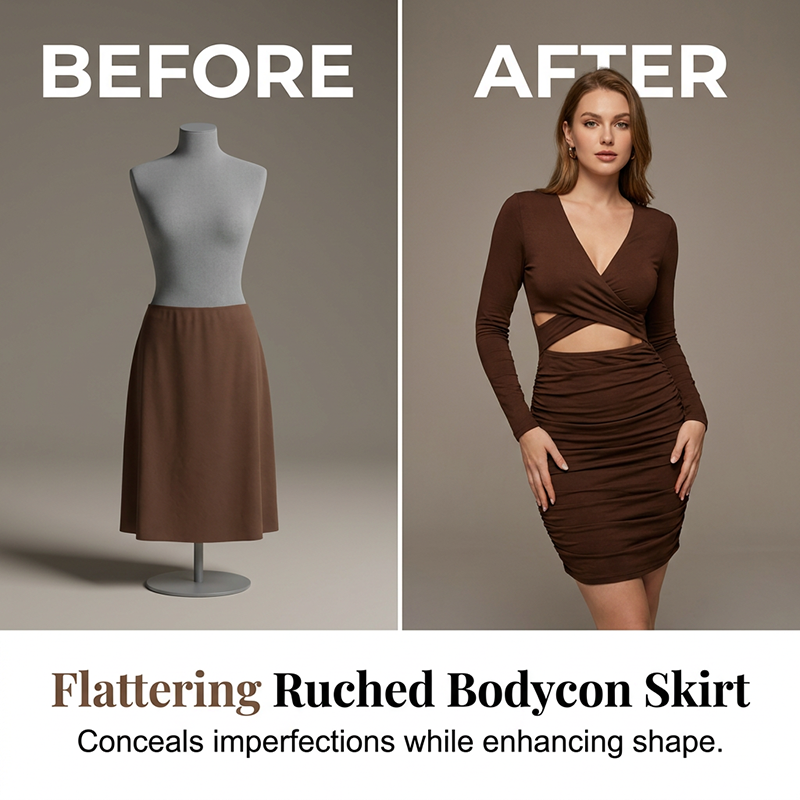 Elegant High Waist Bodycon Dress