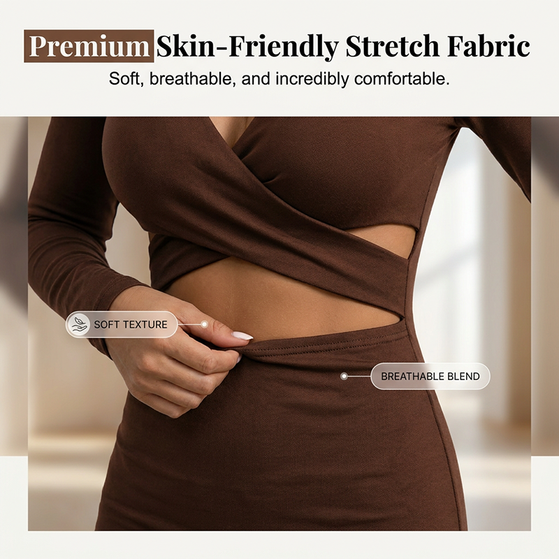 Elegant High Waist Bodycon Dress