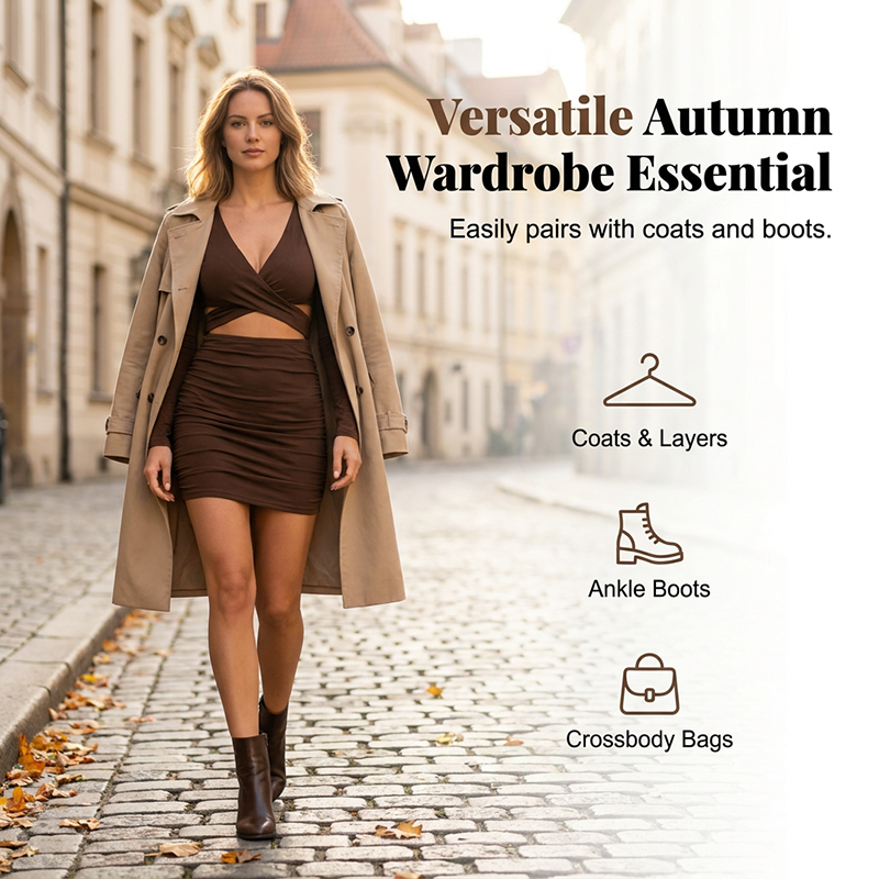 Elegant High Waist Bodycon Dress