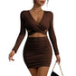 Elegant High Waist Bodycon Dress
