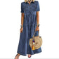 👗Limited-time offer✨Women's Vintage Denim Maxi Dress – Effortless Everyday Chic🔥
