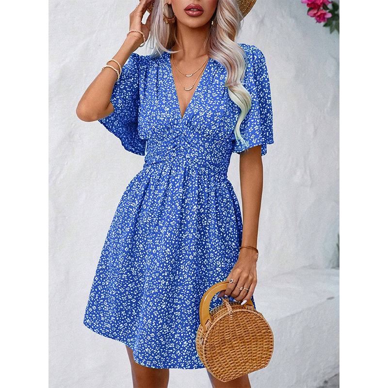 Women's Summer V-Neck Floral Dress