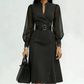 👗Slim Fit Stand Collar Denim Midi Dress– Elegant Everyday Chic✨Free Shipping
