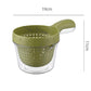 Double-Layer Fruit Washing Basket with Handle and Pour Spout