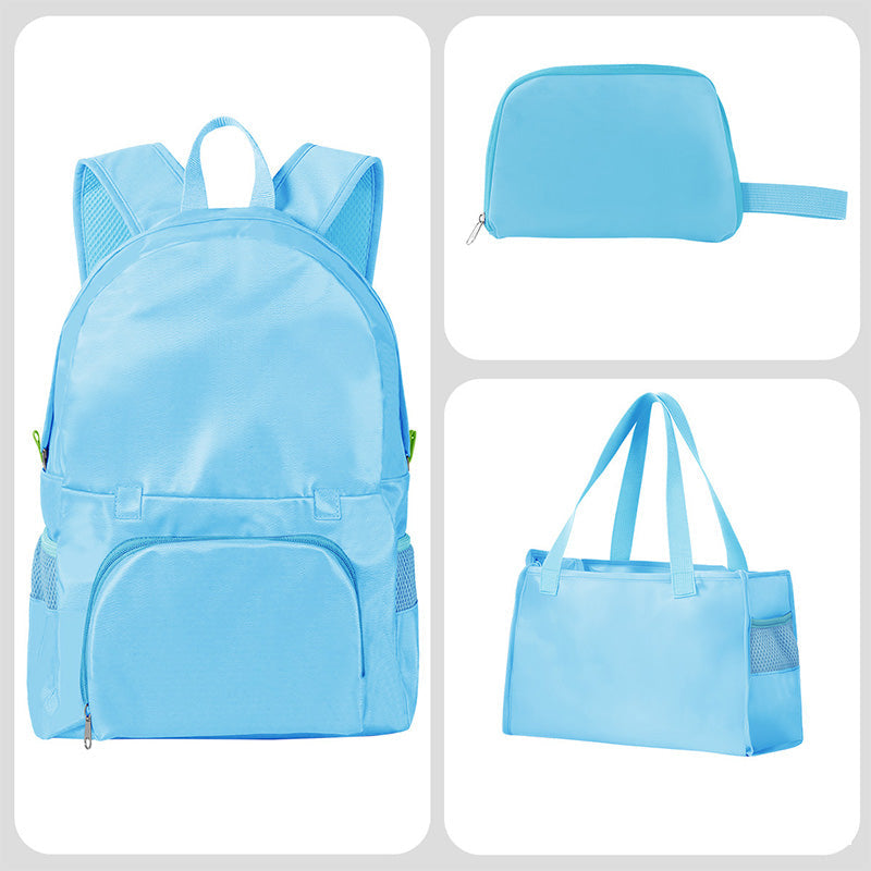 Foldable Convertible Backpack Tote 3-in-1 Travel Bag