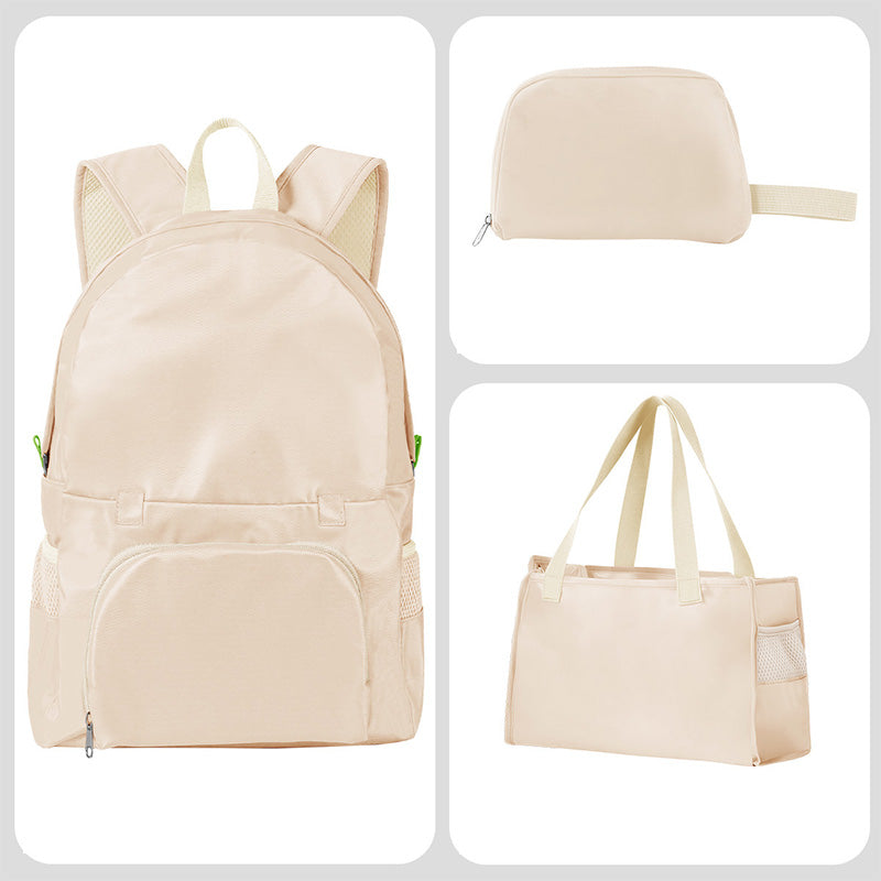 Foldable Convertible Backpack Tote 3-in-1 Travel Bag
