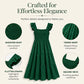 Women's Square Neck Ruffle Sleeve Smocked Dress