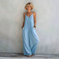 Women's Spaghetti Strap Backless Jumpsuit