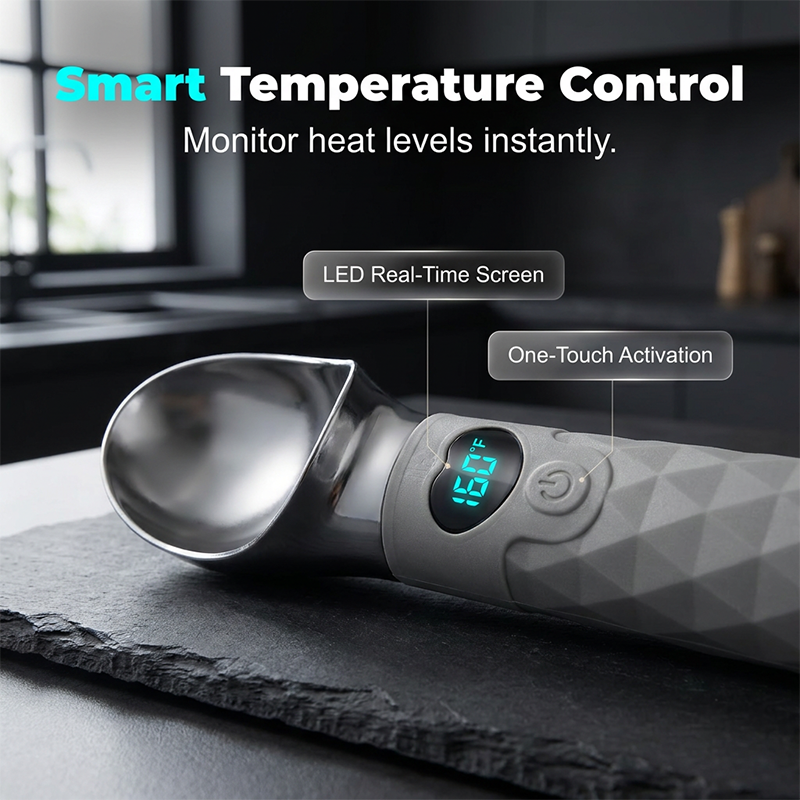 Digital Display Heated Ice Cream Scoop