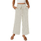 Women’s Striped High-Waisted Wide-Leg Pants