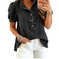 ⌛Limited-Time Offer-Women's Ruffle Collar Denim Top