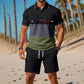 👕 2-teiliges Polo-Shirt & Shorts-Set für Herren – atmungsaktiv, bequem, vielseitig – perfekt für Sport, Alltag & entspannte Stunden unterwegs ☀️