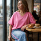 Women's Loose Top & Leopard Print Pants Set