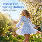 Women's Floral V-Neck Mini Dress