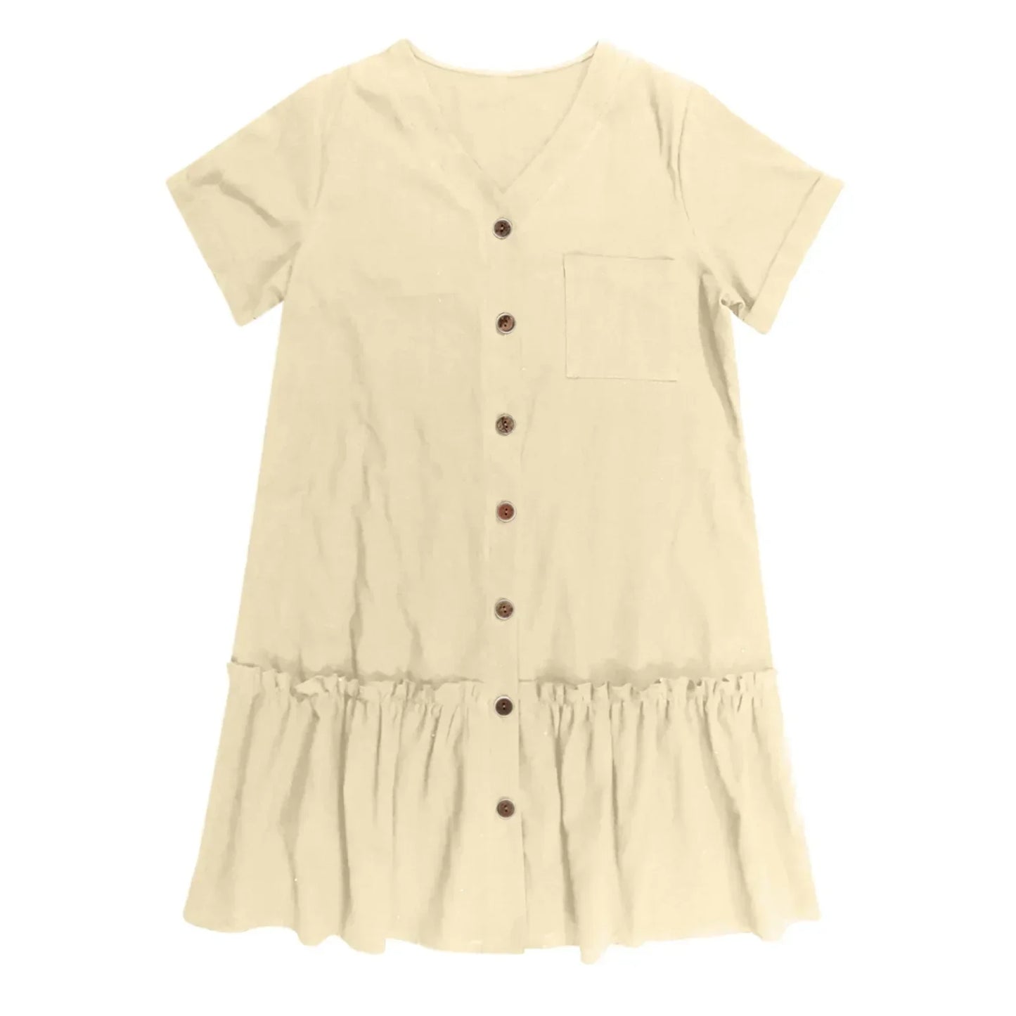 ⌛Limited-Time Offer-Casual Cotton Linen Dress