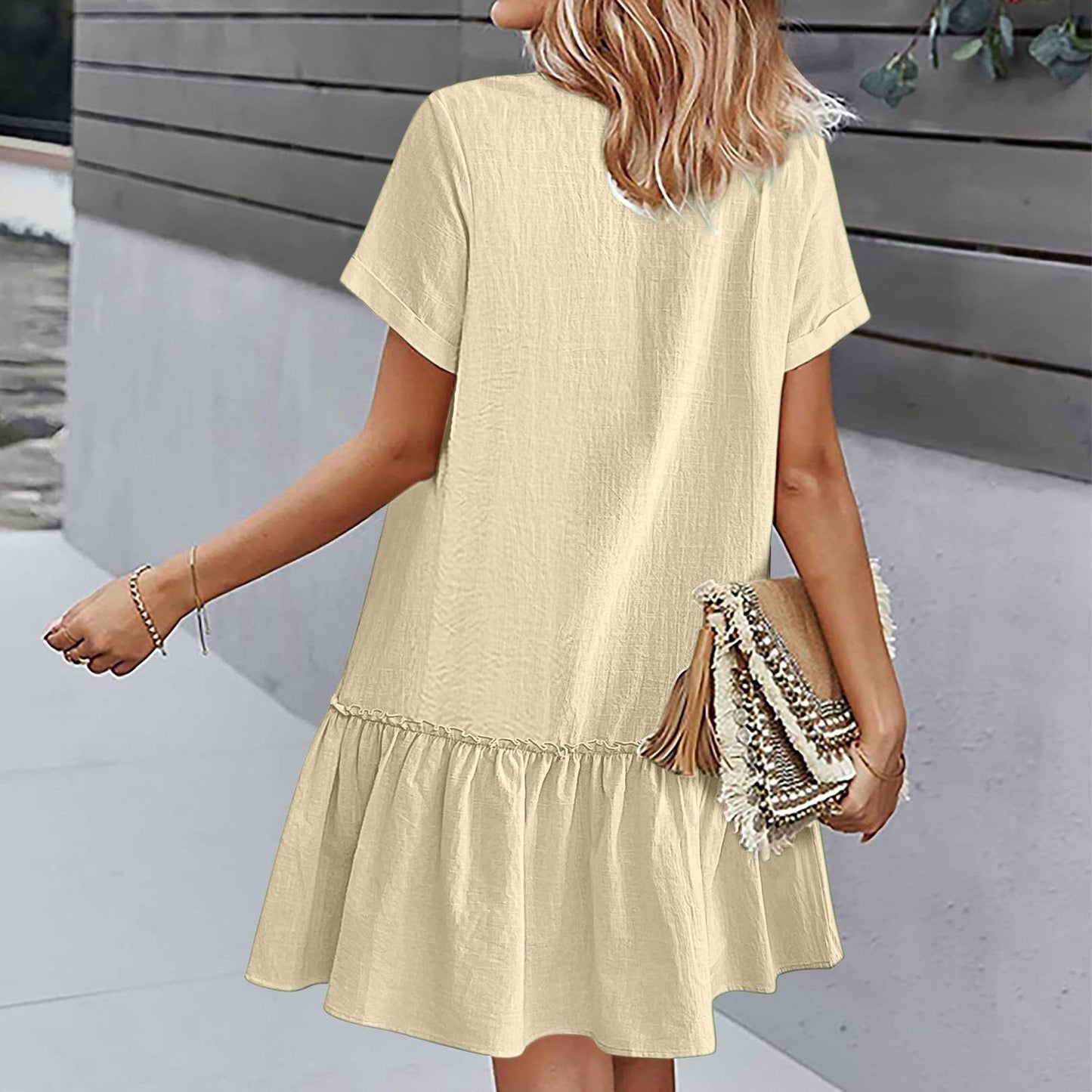 ⌛Limited-Time Offer-Casual Cotton Linen Dress