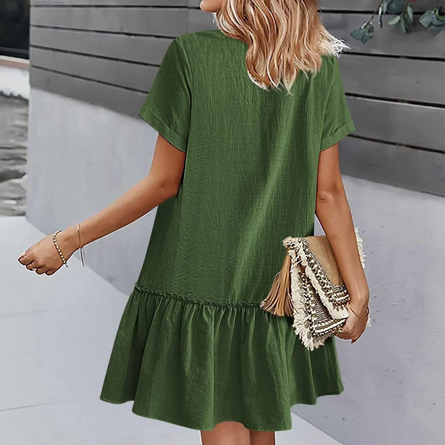 ⌛Limited-Time Offer-Casual Cotton Linen Dress