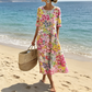 Women's Floral Printed Loose Fit Dress