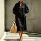 🔥New Products Now Available-Women's Half-Zipper Stand Collar Puff Sleeve Dress
