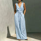 🔥New Products Now Available-Summer Fashion Sleeveless Top & Wide-Leg Pants Set