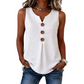 👚🌿 Lightweight, sleeveless V-neck top with pleats and buttons